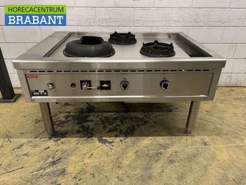 RVS Nayati woktafel wokfornuis 3 branders 150 cm Propaan gas, Ophalen of Verzenden, Nieuw zonder verpakking