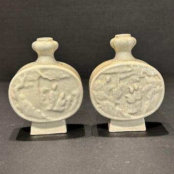 Vaas - Porselein - China - Qing Dynastie (1644-1911) - set
