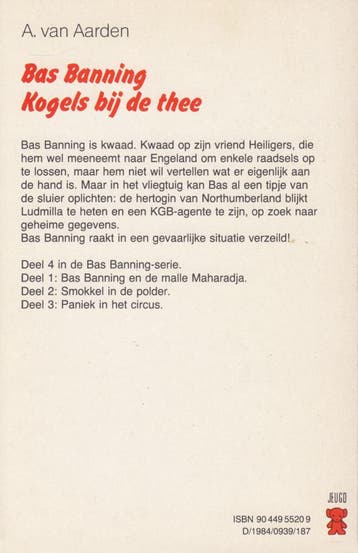 Kogels bij de thee / Bas Banning 9789044955200 A. van Aarden, Verzenden, Gelezen, A. van Aarden
