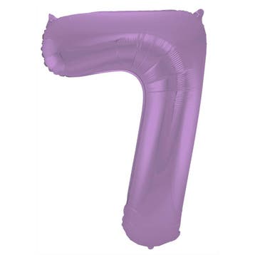Folie Ballon cijfer 7 Metallic Paars 86 cm, Hobby en Vrije tijd, Feestartikelen, Verzenden, Nieuw, Versiering, Verjaardag