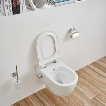 Wandcloset Sanilux Easy Flush Slim incl. Bidet 54 cm (incl, Ophalen of Verzenden, Nieuw