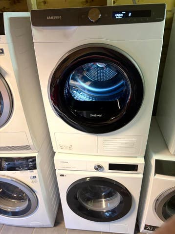 11KG Samsung wasmachine + warmtepompdroger A+++, 10 kg of meer, Zo goed als nieuw
