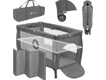 Lionelo Stefi Plus - Campingbedje 4 in 1 - Bodemverhoger, Verzenden, Nieuw