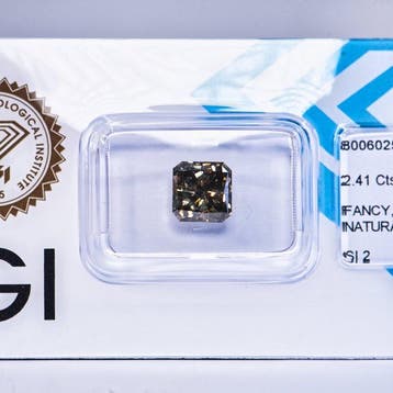 Zonder minimumprijs - 1 pcs Diamant (Natuurlijk gekleurd) -, Nieuw