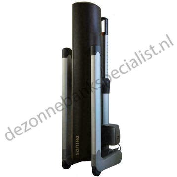 REFURBISHED Sunmobile www.dezonnebankspecialist.nl, Ophalen of Verzenden, Zo goed als nieuw, Zonnebank enkelzijdig, Minder dan 10 lampen
