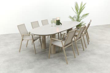 VDG Atmos/Taste Denia 8-persoons organische tuinset, Verzenden, Nieuw, Overige materialen, Tuinset