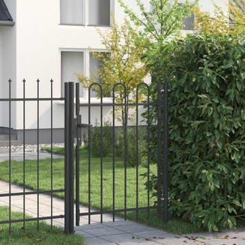 vidaXL Hekpoort BOXTEL 103 x 175 cm Gepoedercoat staal Grijs, Verzenden, Nieuw
