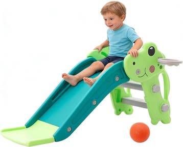 Glijbaan met basketbalring | HDPE | Laatste Stuk!, Kinderen en Baby's, Ophalen of Verzenden, Nieuw, Overige typen