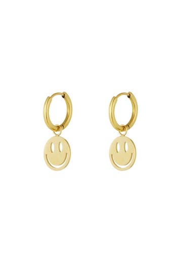 Oorbellen smiley lover (Oorbellen met druppelvorm), Verzenden, Nieuw, Zilver, Overige materialen