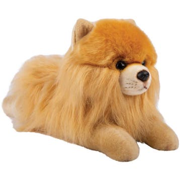 Pomeranian knuffel - pluche - 30 cm - blond - hond, Verzenden, Nieuw