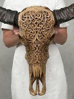 GEEN RESERVEPRIJS - C - Authentieke grote handgesneden, Antiek en Kunst