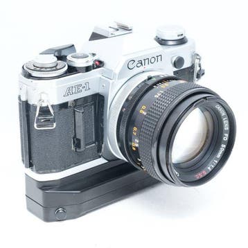 Canon AE-1 + FD 50mm F1.4 S.S.C. + Power Winder A Analoge, Nieuw