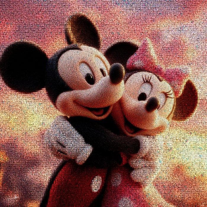 David Law - Crypto Mickey 1 Minnie - Just Love, Antiek en Kunst, Kunst | Designobjecten