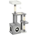 Krabpaal 107 Cm Kattentoren Met Hol, 2 Pluche Ballen, Sisal, Verzenden, Nieuw