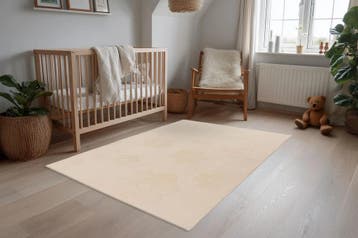Kindervloerkleed | Bambi | Bloemen | Beige | 120x170 cm, Verzenden, Nieuw
