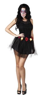 Tutu rokje Day of the dead (Dia de los Muertos), Verzenden, Nieuw