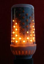 led vuurlamp firelamp E27 helder / realistische fakkel, Ophalen of Verzenden, Nieuw, E27 (groot), Led-lamp