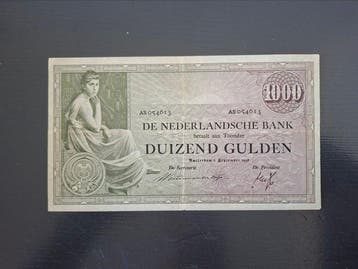 Nederland. - 1000 Gulden 1938 - Pick 48 (Zonder, Postzegels en Munten