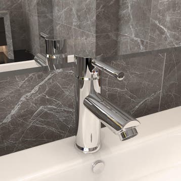 vidaXL Wastafelkraan 130x176 mm verchroomd, Doe-het-zelf en Verbouw, Verzenden, Nieuw