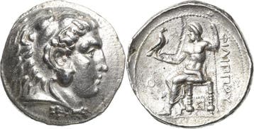 Tetradrachme 319/318 v Chr, Koenige von Makedonien Philip..., Verzenden