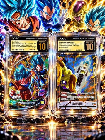 Bandai - 2 Graded card - Dragon Ball, Dragon Ball Z - Vegeta, Nieuw
