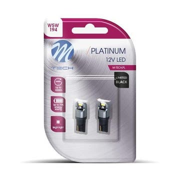 M-Tech LED - W5W T10 12V 1,7W - Platinum - Canbus - Wit, Ophalen of Verzenden