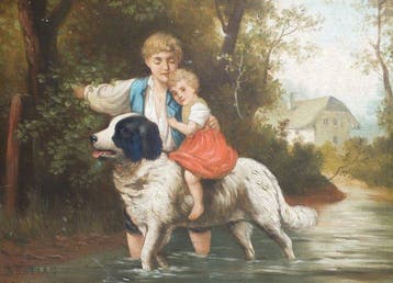 Attributed to Jules Bastien-Lepage (1848–1884),, Antiek en Kunst