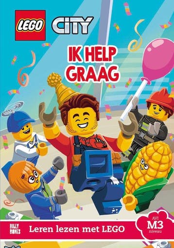 Lego - AVI M3 leesboek - Lego city Ik help graag! - leren, Boeken, Verzenden, Zo goed als nieuw, Pim Lammers
