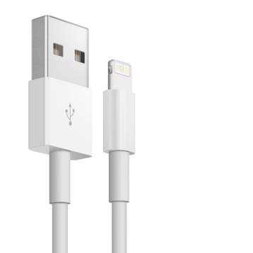 Lightning naar USB kabel iPhone / iPad 2 meter wit, Verzenden, Nieuw
