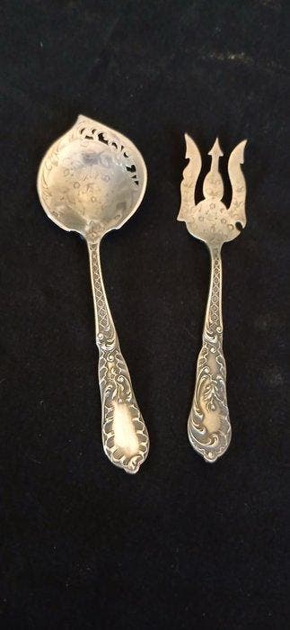 Bestekset (2) - Zilver, Antiek en Kunst