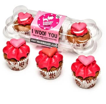 Barking Bakery Trio Mini Iced I Woof You Valentine, Dieren en Toebehoren, Verzenden, Nieuw