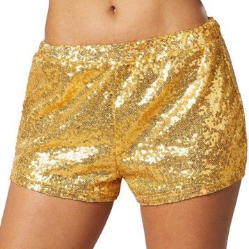 2dekans | Dressforfun Pailletten-short goud L -, Dressforfun, Ophalen of Verzenden, Zo goed als nieuw