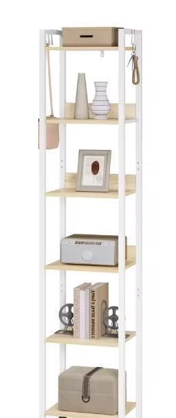 Industriële Ladder Boekenkast – 6 Planken & 4 Haken, Verzenden, Nieuw