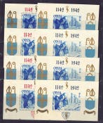 België 1942 - De volledige set van de kleine Orval blokjes,, Gestempeld