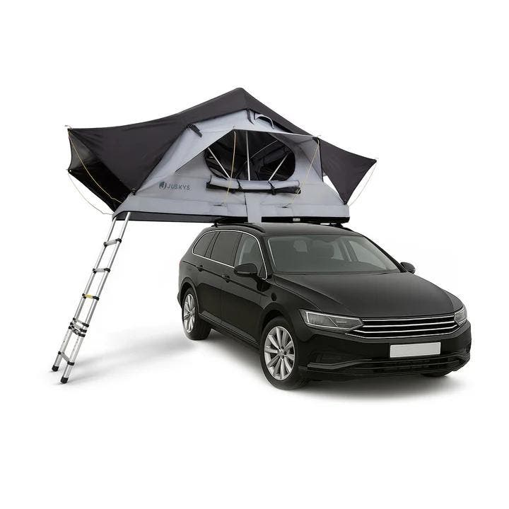 Daktent Lago - 2-persoons - Incl. Matras - Zwart / Grijs, Caravans en Kamperen, Tenten, Nieuw, Verzenden