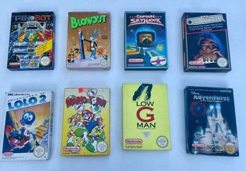 Nintendo - Nes - Lote de 8 Jogos NES PAL B — Coleção Vintage, Nieuw