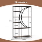 LIVSK Industriële Boekenkast - Verticale Kantoorrekken - Ope, Verzenden, Nieuw