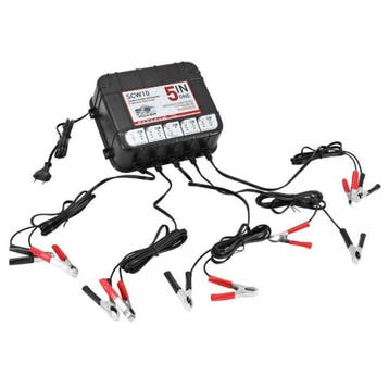 SC Power SCW 10 meervoudige lader, tot 5 accus, Auto diversen, Ophalen of Verzenden, Nieuw