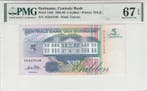 1996 Suriname 5 Gulden Pick 136b Pmg 67, Verzenden