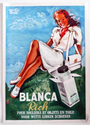Vertil - Blanca Rich voor witte linnen schoenen - jaren 1950