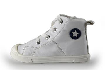 Jopper Hoge sneakers Jongens in maat 24 Wit, Verzenden, Schoenen, Zo goed als nieuw, Jongen of Meisje