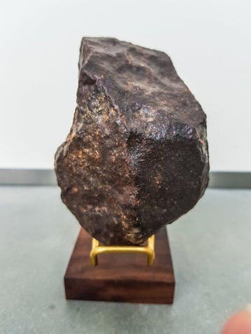 Chondriet Chondrite meteoriet - Hoogte: 9.1 cm - Breedte:, Verzamelen, Mineralen en Fossielen