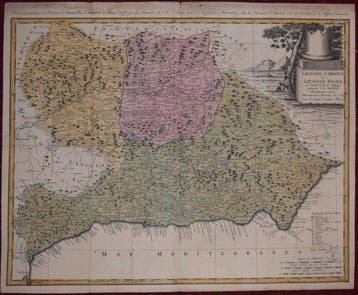 Spanje - Granada, Córdoba en Jaén; D. T. Lopez / Homann -, Nieuw