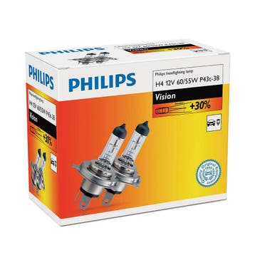 Philips H4 121V - Vision - Set, Verzenden, Nieuw