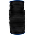 Elastisch koord 12mm zwart op rol - 50 meter, Ophalen of Verzenden, Nieuw