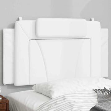 vidaXL Hoofdbordkussen Viana 100 cm kunstleer wit, Verzenden, Nieuw, Wit, Overige materialen