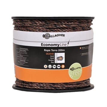 Gallagher EconomyLine cord (03) terra 200m, Ophalen of Verzenden, Nieuw