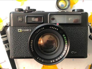 Yashica Electro 35 GT + Yashikor Aux set | Meetzoeker camera, Nieuw