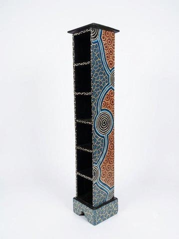 Plank - Hout - Aborigijnse kunststijl, Antiek en Kunst