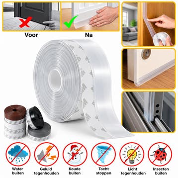 Zelfklevende Tochtstrip voor ramen en deuren, Verzenden, Nieuw